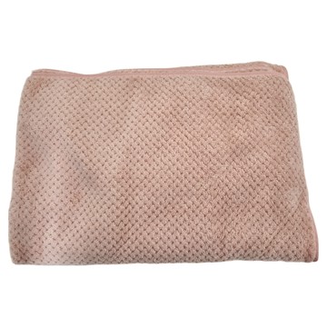 浴巾 珊瑚絨 140 x 70cm  粉紅色  1條