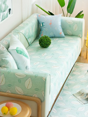 夏季冰絲沙發墊防滑防貓抓夏涼墊夏天款涼沙發上的套罩通用坐墊子1入