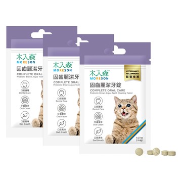 木入森 貓咪固齒麗潔牙碇30顆*3包裝