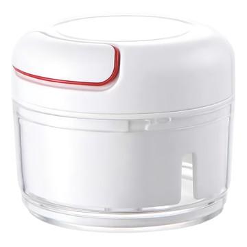 手拉切碎器 Set 3個 Y4131046 食品級PP+不銹鋼 易拆裝 清洗方便  小(9 x 7cm)  白色 + 紅色