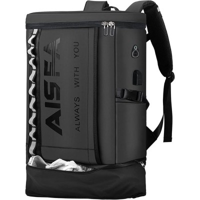 リュック メンズ ビジネスリュックサック バックパック 防水レバー付き 15.6インチ PC ラップトップ大容量 bag USB充電ポート付き30L