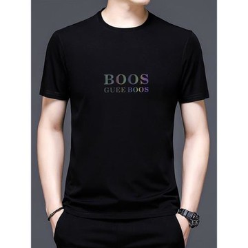 (免運)皮爾卡丹圓領冰絲短袖t恤男士2026新款夏季涼感休閑商務半袖體恤