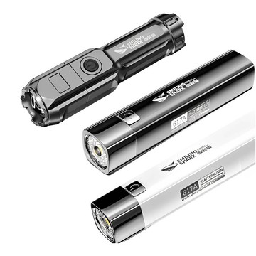 多功能鑰匙圈LED燈 鑰匙扣燈 D扣 LED燈 手電筒 隨身燈 露營燈 磁吸手電筒照明燈 警示燈  USB手電筒