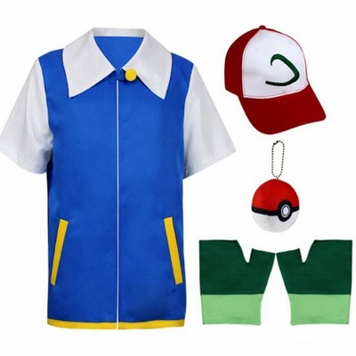 送料無料 コスプレ4点セット サトシ風 ポケモン風 コスチューム 衣装 上着 手袋 帽子 サトシ 青い ジュニア 子供 キッズ プレゼント 通販 Lineポイント最大get Lineショッピング