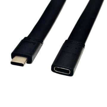 USB3.2 Type-C延長線10Gbps公轉母數據線ns switch延長扁線雷電3