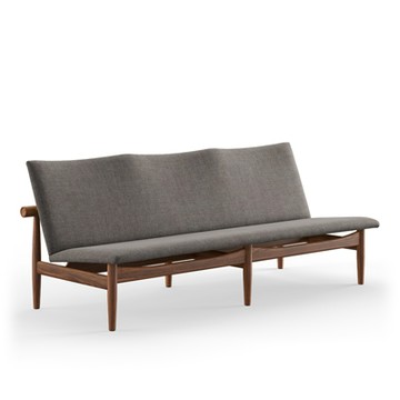 Japan Sofa 三人座沙發（深灰 / 胡桃木）