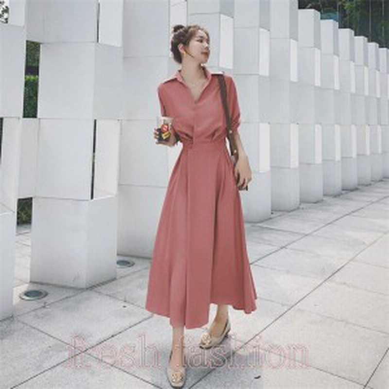 ワンピース レディース カジュアル 40代 きれいめ 夏 秋 ワンピース 長袖 ワンピース きれいめ フレアスカート オシャレ 学生 お出かけ 通販 Lineポイント最大get Lineショッピング