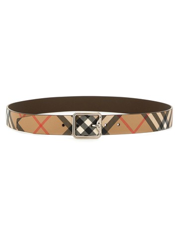 burberry reversible belt "check b"