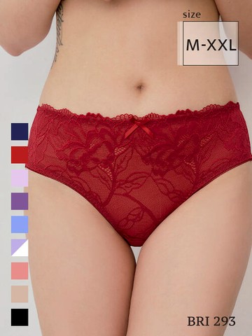 BRI293 圓波波透氣網紗無痕內褲單件 9色