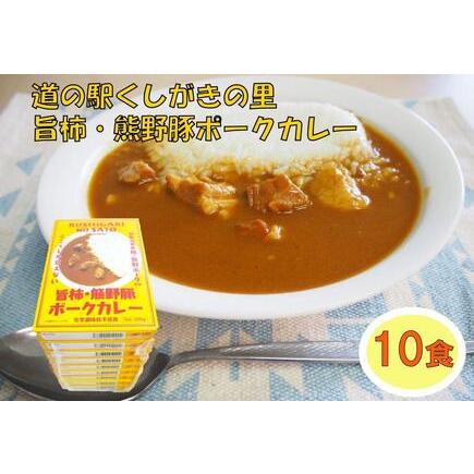 ふるさと納税 旨柿・熊野豚ポークカレー 10食セット 和歌山県かつらぎ町