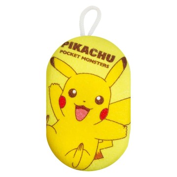 PoKeMoN 寶可夢 洗澡海綿 8 x 14 x 3.2cm 6歲以上  皮卡丘 黃色  1個