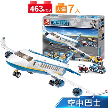 Sluban男孩積木-空中巴士B0366