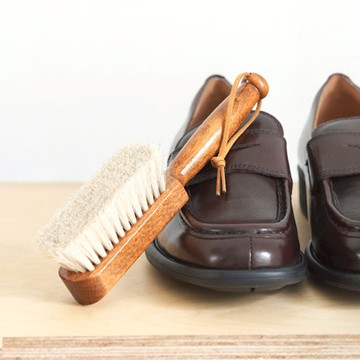 櫸木柄馬毛鞋刷/鞋面除塵刷 單一規格