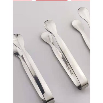 304不銹鋼冰夾檸檬方糖香菜佐料夾子奶茶咖啡糖夾小號燒烤食品夾