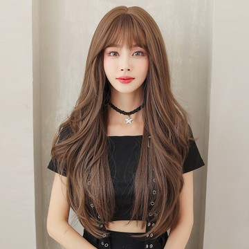 [24H台灣出] 整頂假髮 假髮 空氣劉海 假髮女 wig 假发 假髮女整頂 長捲假髮 大波浪假髮 女生假髮 假頭髮