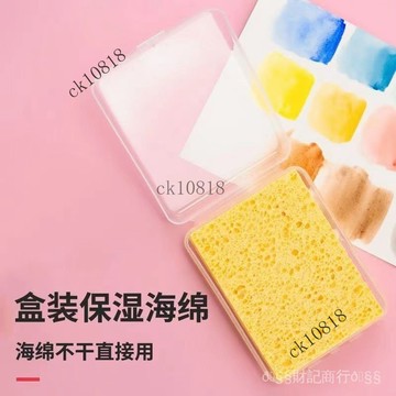 ✨可開發票#新款美術生專用多功能盒裝繪畵吸水海綿可愛油畵畵筆保濕#免運費