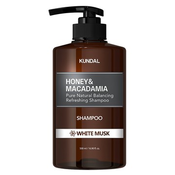 KUNDAL 昆黛爾 蜂蜜澳洲堅果香氛洗髮精 White Musk  500ml  1瓶
