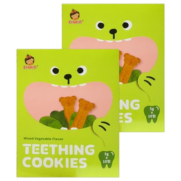 CHOKO 俏菓 磨牙餅 7個月以上寶寶適用  蔬菜  50g  2盒