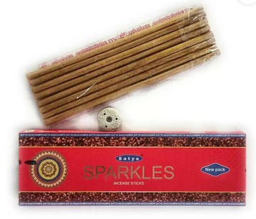 [綺異館]印度香 賽巴巴 閃躍人生 正能量香 黃金香 柱香 SATYA SPARKLES 薰香 舒壓