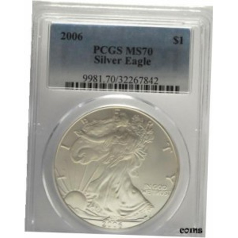 アンティークコイン コイン 金貨 銀貨 Silver Eagle Coin PCGS MS70