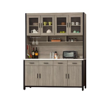 ASSARI-麥德爾5.3尺餐櫃全組(寬160x深43x高203cm)