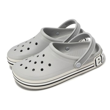Crocs 洞洞鞋 Off Court Logo Clog 男鞋 女鞋 大氣灰 平板 克駱格 涼拖鞋 卡駱馳 2096511FT