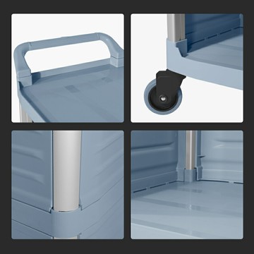 熱銷餐廳酒店撤臺收碗車送餐車小酒水車收餐車三層帶門保溫封閉上菜車