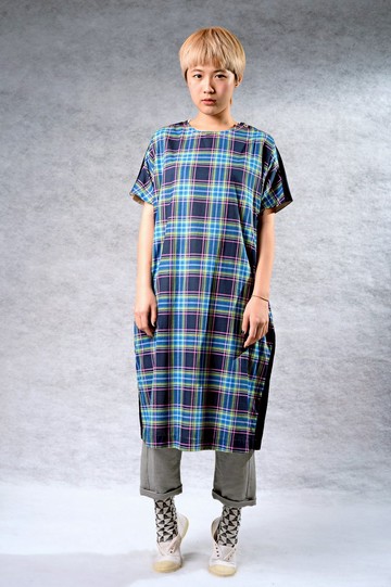 格紋線條* 知性氣息 洋裝