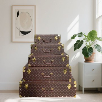 公司貨 免運 超低價 復古收納手提箱儲物箱樣板間衣帽間攝影擺件道具歐式裝飾