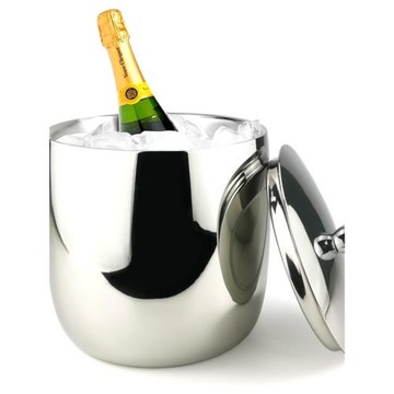 光面高檔雙層保冷加厚304不銹鋼冰桶酒吧KTV家用擺地攤冰塊桶啤酒