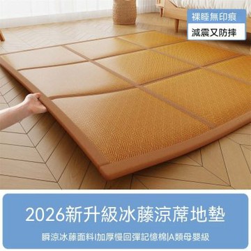 新川 涼席地墊 日式冰絲地毯 夏季涼席墊子（180*200cm）