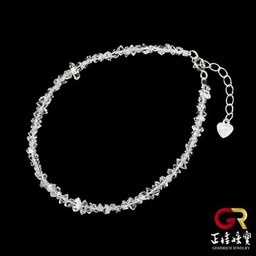 【正佳珠寶】閃靈鑽 赫基蒙白閃靈 1.7g 閃靈鑽手鍊｜可調式925銀白K