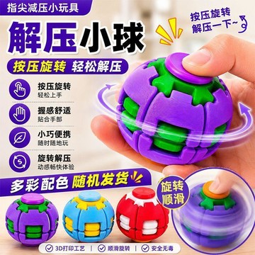 🔥臺灣熱賣⚡️爆款旋轉球玩具兒童3DIY變形指尖陀螺男孩女創意神器🎉
