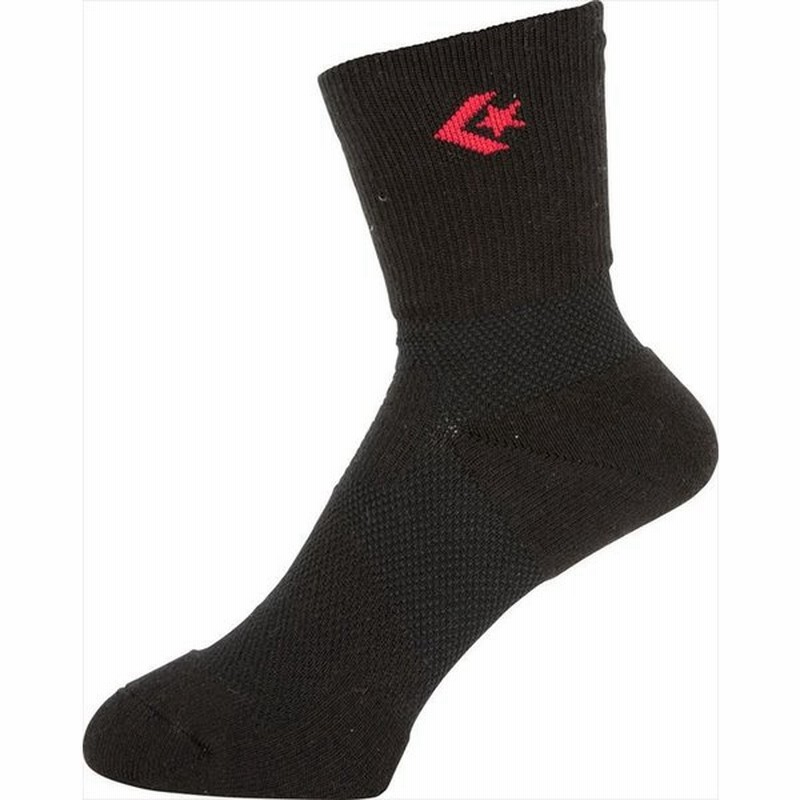 ｃｏｎｖｅｒｓｅ コンバース 機能ソックス テーピングソックス バッソク バスケソックス ミドル丈 ブラック レッド 通販 Lineポイント最大0 5 Get Lineショッピング