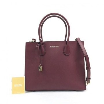 michael kors 紅色皮革肩揹手提包
