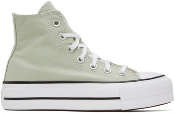 Converse 绿色 Chuck Taylor All Star Lift 高帮运动鞋
