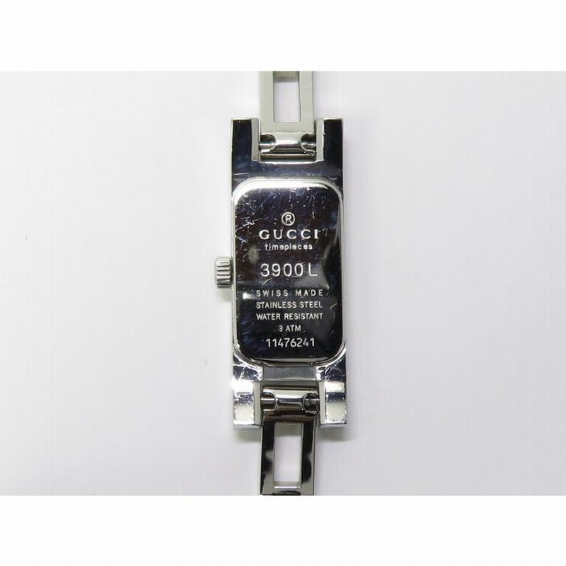 中古】グッチ レディース腕時計 2PD ダイヤベゼル クォーツ ホワイト  