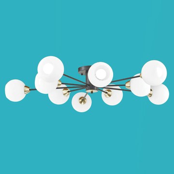 現代風造型半吸頂燈 F85-09-K2553