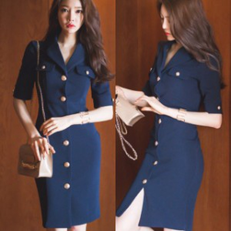 ワンピース レディース シンプルワンピース 半袖ワンピース Vネック カシュクール 胸ポケット ボタン オフィス 通勤 通販 Lineポイント最大1 0 Get Lineショッピング