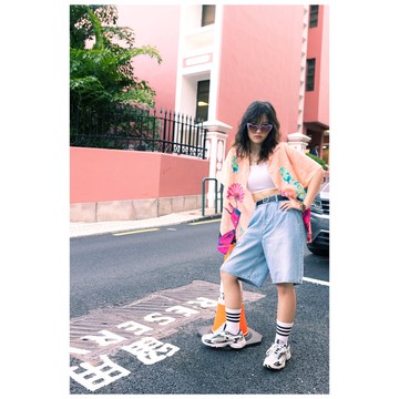 搞怪好玩人造絲短袖夏威夷襯衫【電單車狗】