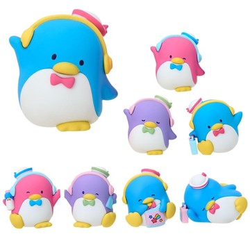 小禮堂 Sanrio 三麗鷗 山姆企鵝 造型公仔 全套盲盒8入組 (跳舞企鵝)