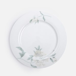 斯凱勒骨瓷平盤27cm 花影白