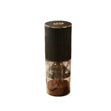 便利生活小物 便攜電動磨豆機黑色款 精工陶瓷磨芯透明可視粉倉 ABS 機身小巧輕量 戶外居家手沖咖啡隨身研磨機