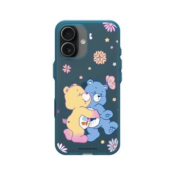 iPhone 17 Clear (相機按鈕) 夜幕藍 - Care Bears - 抱一個