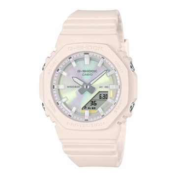 【CASIO 卡西歐】G-SHOCK 閃耀華麗 繽紛偏光 溫柔粉 簡約纖薄 GMA-P2100PC-4A_40.2mm