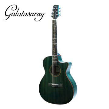 GALATASARAY GA10BL 41吋面單民謠木吉他 藍綠色款【敦煌樂器】