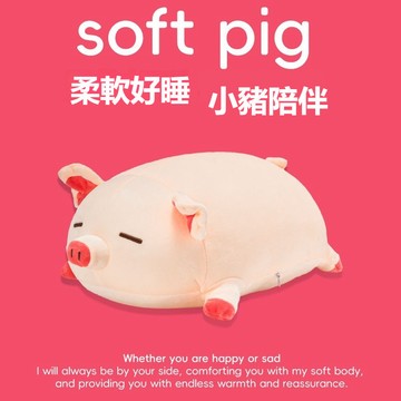 可愛圓球豬公仔小豬 布娃娃抱枕 豬公仔 玩偶 陪睡覺抱枕床上超軟 抱枕 靠枕 安撫娃娃 交換禮物 枕頭 生日禮物