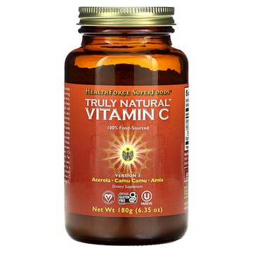 HealthForce Superfoods, Truly Natural 維生素 C，6.35 盎司（180 克）