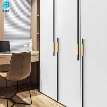 拉手 把手 取手 手取 櫥櫃把手 抽屜拉手 門鈕 五金 門把 衣櫃拉手 櫃門把手現代簡約輕奢加長一米衣柜門拉手北歐櫥柜子鞋柜抽屜黑金灰色把手 免運 可開發票 工廠直銷 售後保障 z5515