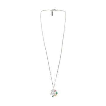 Hatton Labs - Silver Metal Multi Charms Necklace